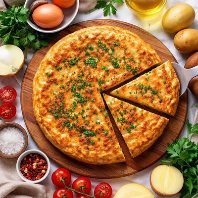Image of Tortilla De Patatas Potato Omelet Spain