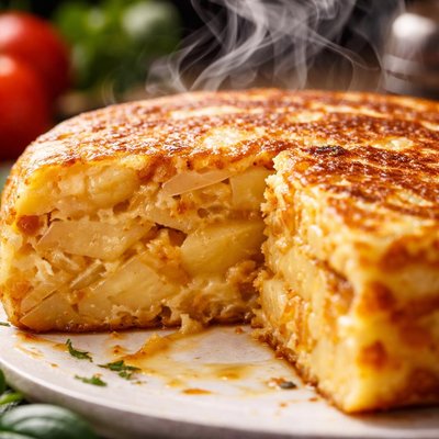 Image of Tortilla Espanola Traditional Spanish Potato Omelete
