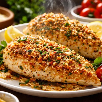 Image of Tortilla Parmesan Crusted Chicken for Two