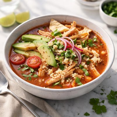 Image of Tortilla Soup with Chicken and Avocado