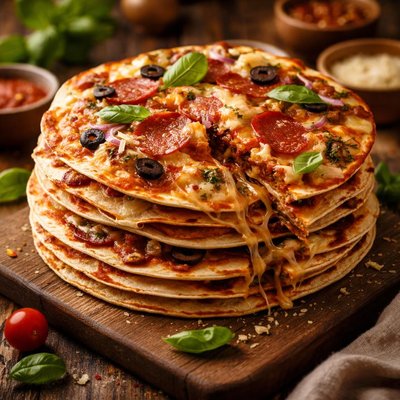 Image of Tortilla Stacked Pizza