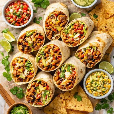 Image of Tortilla Wrapped Mexican Sandwiches