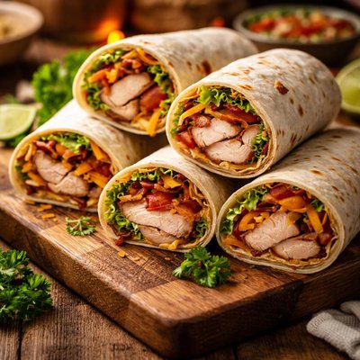 Image of Tortillas Filled with Turkey