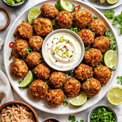 Image of Tortuga Tuna Croquettes with Ginger Lime Creme Fraiche