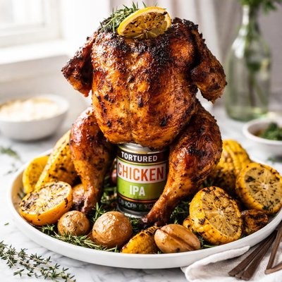 Image of Tortured Chicken Beer Can