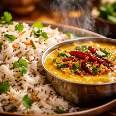 Image of Totally Easy Totally Yummy Jeera Rice and Daal Fry