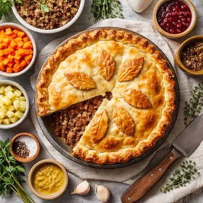 Image of Tourtiere a L Orignal French Canadian Moose Meat Pie
