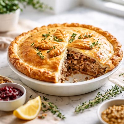 Image of Tourtiere French Canadian Meat Pie Dairy Free