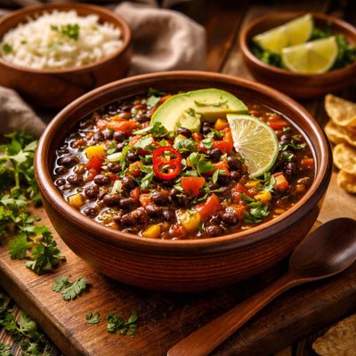 Image of Traditional Costa Rican Bean Soup