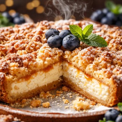 Image of Traditional Czech Cottage Cheese Pie