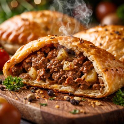 Image of Traditional English Beef Potato Picnic Pies Pasties