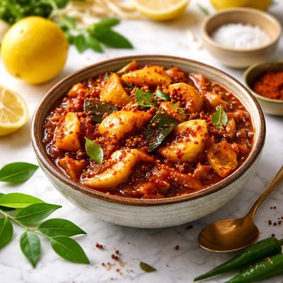 Image of Traditional Indian Lemon Pickle