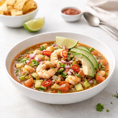 Image of Traditional Mexican Shrimp Cocktail