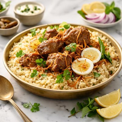 Image of Vegetarian Traditional Mutton Biryani
