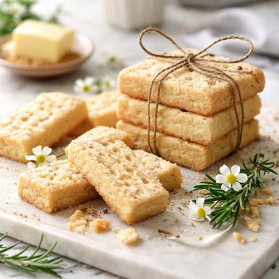 Image of Traditional Rich Scottish Shortbread Biscuits Cookies