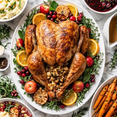 Image of Traditional Roast Stuffed Turkey