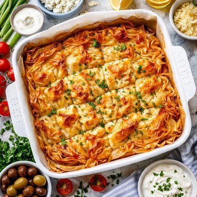 Image of Traditional Serbian Gibanica