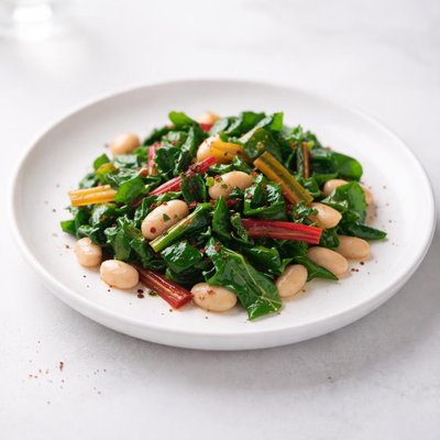 Image of Traditional Swiss Chard and Beans from Vegweb Com