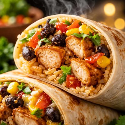 Image of Treat Yourself Awesome Easy Chicken Burritos