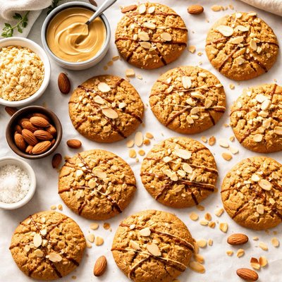 Image of Triple Almond Cookies Vegan
