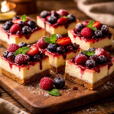Image of Triple Berry Cheesecake Squares