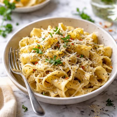 Image of Triple Cheese Poppy Seed Noodles