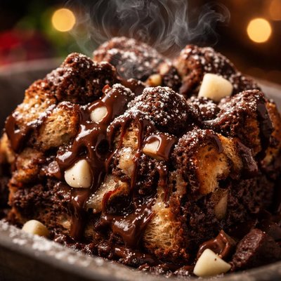 Image of Triple Chocolate Bread Pudding