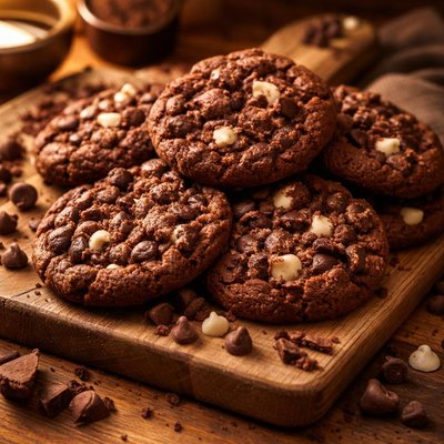 Image of Triple Chocolate Chip Cookies