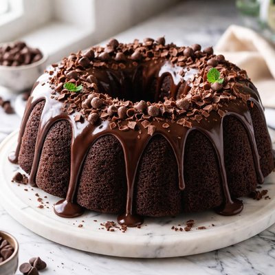 Image of Triple Chocolate Devils Food Bundt Cake