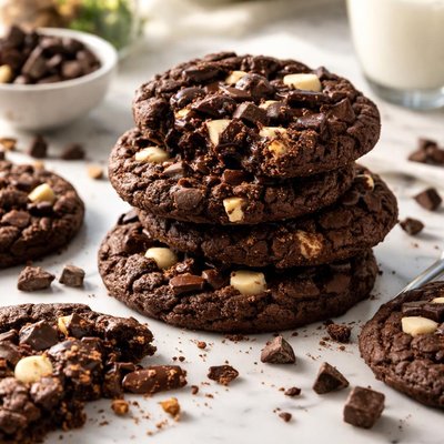 Image of Triple Chocolate Fudge Cookies