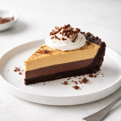 Image of Triple Layer Pumpkin Chocolate Pie
