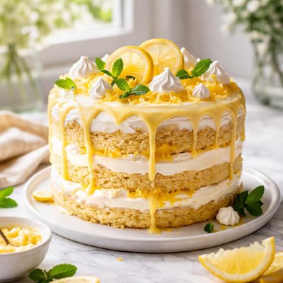 Image of Triple Lemon Ripple Cake