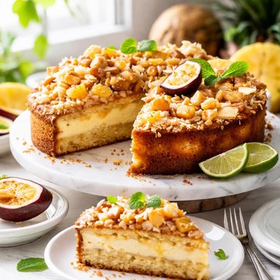 Image of Tropical Custard Coffee Cake