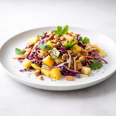 Image of Tropical Fruit and Nut Coleslaw