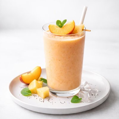 Image of Tropical Peach Fruit Smoothie