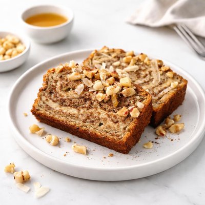 Image of Tropical Swirlin Spice Banana Nut Bread