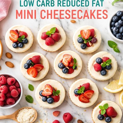 Image of Truly Creamy Low Carb Reduced Fat Mini Cheesecakes