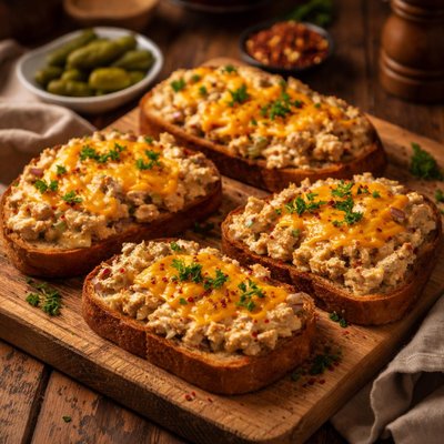 Image of Tuna and Cheddar Toasts