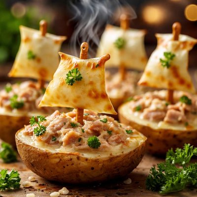 Image of Tuna and Cheese Pirate Ships