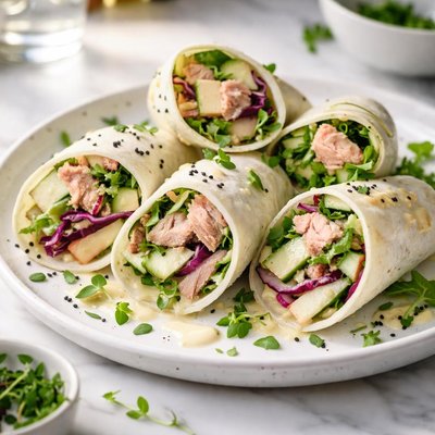 Image of Tuna and Radish Tortilla Wraps