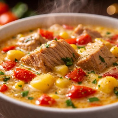 Image of Tuna and Red Pepper Chowder