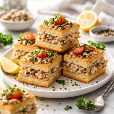 Image of Tuna Biscuit Squares