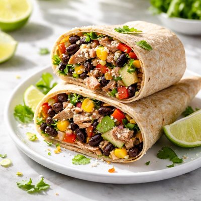 Image of Tuna Black Bean Wrap