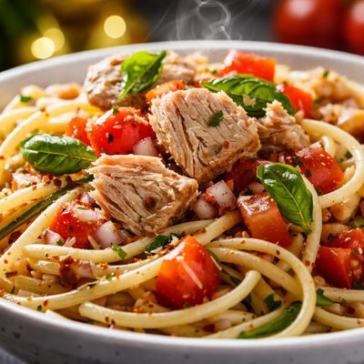 Image of Tuna Bruschetta Pasta