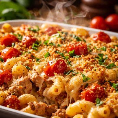 Image of Tuna Macaroni Casserole Siciliana