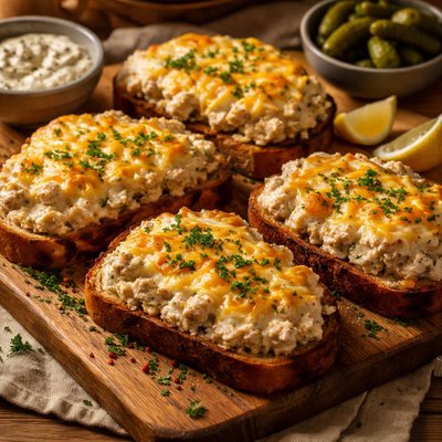 Image of Tuna Melts with Horseradish Mayonnaise