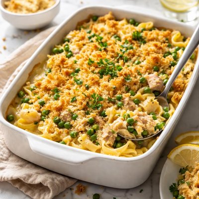 Image of Tuna Noodle and Pea Casserole