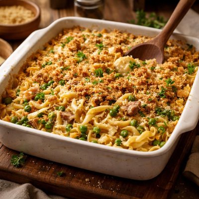 Image of Tuna Noodle Casserole No Canned Soup