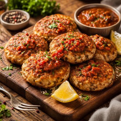 Image of Tuna Patties with Marinara Sauce