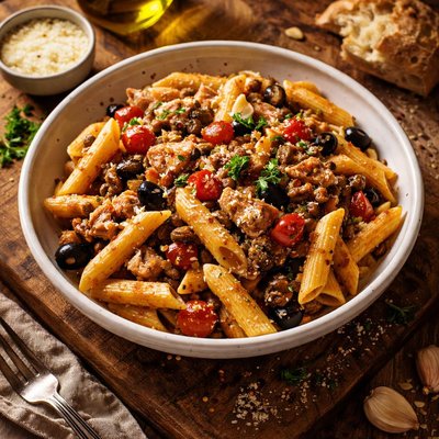 Image of Tuna Puttanesca and Penne